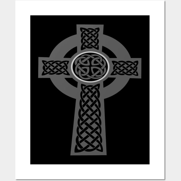 Ornamental Celtic High Cross Decorative Knotwork 1 Wall Art by taiche